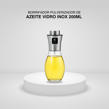 Borrifador Pulverizador de Azeite Vidro Inox 200ml