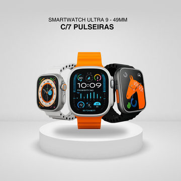 Smartwatch Ultra 9 - 49mm c/ 7 Pulseiras