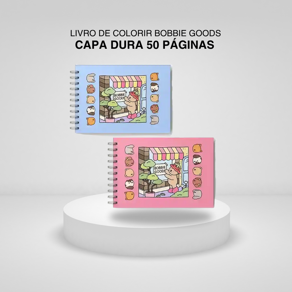 Livro de Colorir Bobbie Goods Capa Dura 50 Páginas