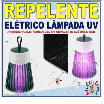 Luminária Abajur Led Mata Mosquito