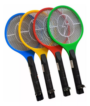 Raquete Elétrica Mata Mosquito Insetos Alfacel Recarregável