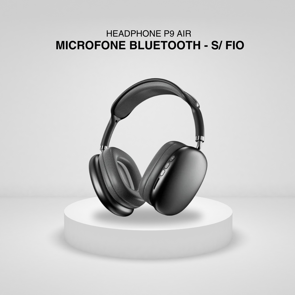 Headphone P9 Air Microfone Bluetooth - S/ Fio