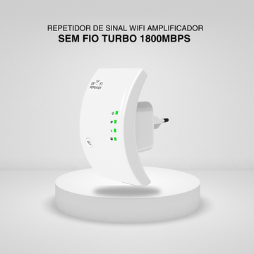 Repetidor De Sinal Wifi Amplificador Sem Fio Turbo 1800mbps