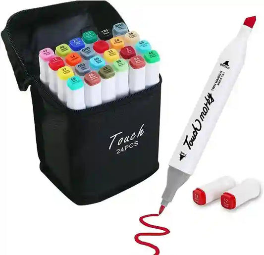 Kit Livro de Colorir Bobbie Goods 55 páginas + 24 Canetas Coloridas
